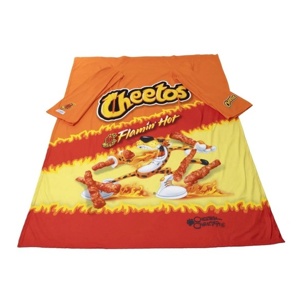 Snuggie Flamin' Hot Cheetos, The Original Wearable Blanket Orange 71"x54 - Picture 3 of 5